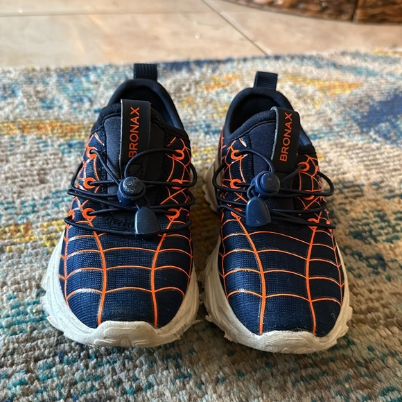 Bronx Kids Spider Web Sneakers - Blue and Red - Picture 2 of 4